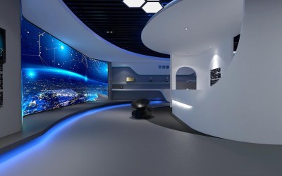 现代科技展厅3D模型下载